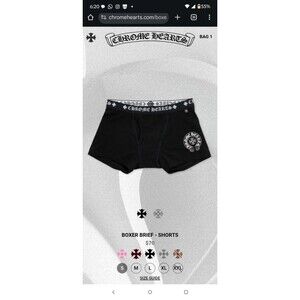 CHROME HEARTS BOXER BRIEF - SHORTS SIZE LARGE L
